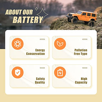 GOLDBAT 4200mAh 7.2V NiMH RC Battery with Tamiya Connector for for RC Evader BX Car Truck Truggy Buggy Tank Car Racing.