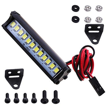 Hobbypark RC Crawler LED Light Bar Kit Roof Spotlight Dome Light Simulation for Traxxas TRX-4 Trx4 Axial SCX10 90046 RC4WD D90 KM2