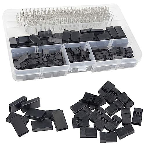 WMYCONGCONG 450 PCS Universal Servo Cable Wire Connector and Male Female Crimp Pin Kit compatible with JR Hitec Connector