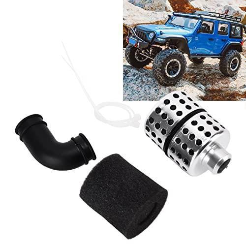 RC Air Filter Aluminum Alloy High Performance Durable Easy Install Air Filter for 1/8 Nitro Power Engine Black 56.2mm 37.5mm 16.5mm 13.5mm 12mm 10mm
