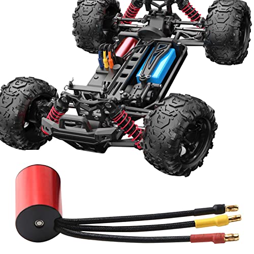 GoolRC 3670 2150KV Brushless Motor Sensorless Waterproof Motor and 120A Brushless ESC with T Plug + Heat Sink + Programming Card Combo Set Replacement for HSP HPI Traxxas 1/8 RC Car Truck