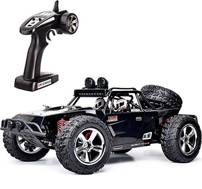 1:12 Scale RC CAR Desert Buggy High Speed 30MPH+ 4x4 Fast Race Cars RTR Racing 4WD Electric Power 2.4GHz Radio Remote Control Off Road Truck (Assorted Color: Black, Gray)