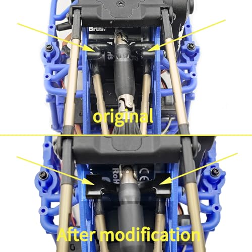 Aluminum Chassis Cross Brace Set | For LOSI Mini LMT 1/18 4X4 Monster, RC Car Truck, Upgrade Parts