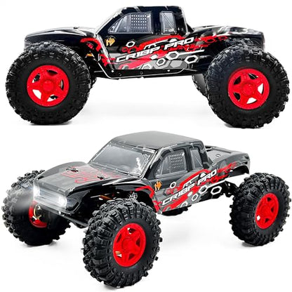 Helidirect HobbyPlus 1/18 RC Crawler - CR-18P PRO Brushless Juice Up Edition RTR w HBW Electronics, 2.4GHz 4CH TX - Remote Control Crawler, RC Rock 1/18 Full Lock 4WD Off-Road for Adults - Red