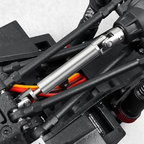 Que-T 2pcs/Set RC Driveshafts Stainless Steel Drive Shafts for RedCat 1/18 Ascent Rock Crawler