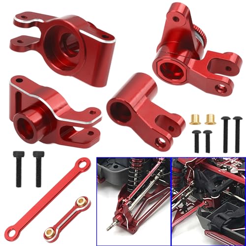 ShareGoo Aluminum Swing Arms & Steering Knuckle Kit & Servo Rod & Shock Tower Compatible with Hyper GO MJX 1/10 10208 Little Monster RC Upgrade Parts