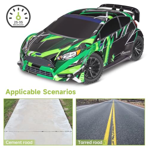 4Pcs 12mm Hex RC Wheels Tires Height 2.99 inch (76mm) for 1/10 On Road and 1/14 1/16 1/18 Scale Models Cars Truck Buggy with Foam Inserts