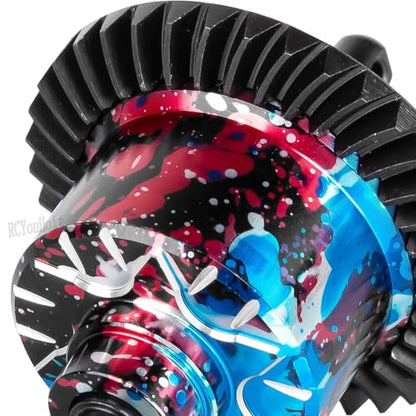 RC Diff Gear 37T Upgrades Part for 1/10 Slash 4X4 VXL/Rustler 4X4 VXL/Stampede 4X4 VXL/Hoss 4X4 VXL/XO-1,Front Rear Differential Hop Ups,Colorful - color: Colorful-(upgrades Part）
