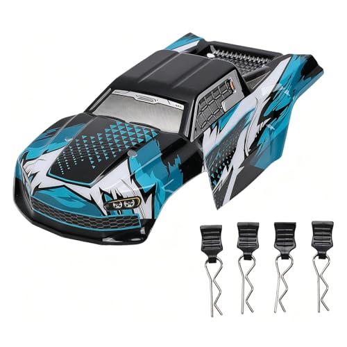 LICAEVEY 1/16 RC Car Shell DIY Upgrade Kit Fits SCY16101 SCY16102 SCY16101PRO SCY16102PRO High Speed Body Shell Replacement (Blue) - color: Blue