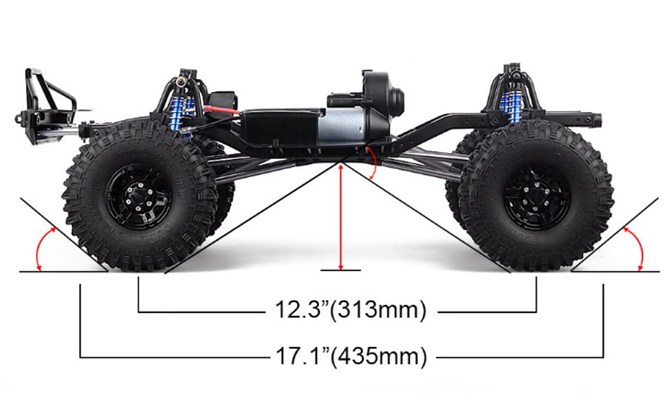 LCG Chassis Kit, 3-in-1 Body Connecting Rods, Side Steps, Gearbox Bottom Plates for 1/10 RC Rock Crawler Axial SCX10 I II Upgrade Parts - color: 3-in-1 Accessories Set