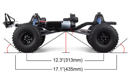 LCG Chassis Kit, 3-in-1 Body Connecting Rods, Side Steps, Gearbox Bottom Plates for 1/10 RC Rock Crawler Axial SCX10 I II Upgrade Parts - color: 3-in-1 Accessories Set