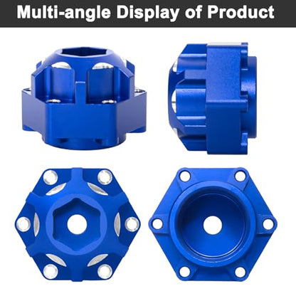 Hex Adapters for 1/10 Pro-Line Racing 6x30 to 12mm PRO633701 PL28 MX28 | 17.5mm Thickness, Aluminum Wheel Hex Hub Adapter Upgrade Parts, Blue - color: Blue 12mm