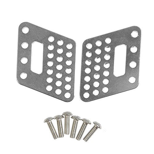 Que-T Aluminum Front and Rear Dual Damper Shock Mount for 1/10 Axial Wraith RC Truck (Silver)