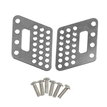 Que-T Aluminum Front and Rear Dual Damper Shock Mount for 1/10 Axial Wraith RC Truck (Silver)