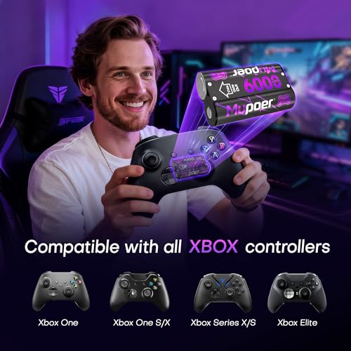 Rechargeable AA Batteries Lithium 8x3000mWh,Xbox Controller Battery Pack 4x6000mWh,1.5V Rechargeable Double A Battery,Long Lasting Lithium Battery with Box for Xbox Series One X/S,Elite,Blink Camera - size: 3000mWh 8AA Design for XBox