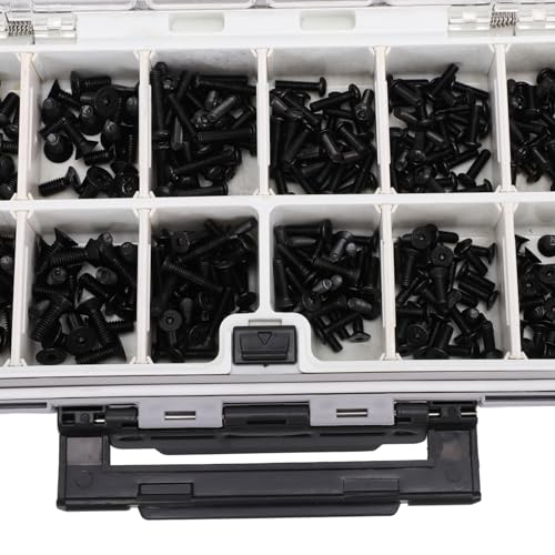 RC Screw Kit, Stainless Steel M3 M4 Hex Socket Head Cap Screws Durable Set for 1/8 and 1/10 Scale RC Trucks Off Road Crawlers Enthusiasts