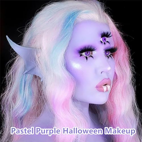 Go Ho Pastel Purple Face Body Paint(2.1 oz),Pastel Purple Makeup Water Based Face Paint and Body Paint for Airbrush Makeup Special FX, Cosplay, and Halloween Make up - color: Pastel Purple