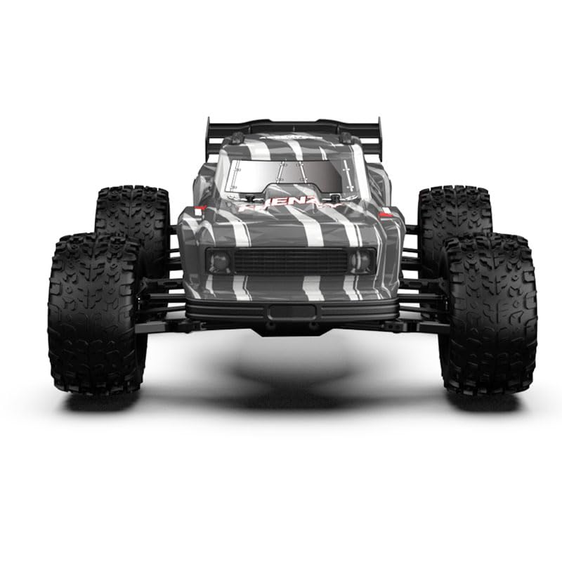 1:12 4WD RC Monster Truck Brushless Motor, 70+km/h High Speed, Double 3S Li-Po Battery with Balance Charger, Waterproof All-Terrain Hobby Grade Remote Control Car for Adults - style: Stealth Black