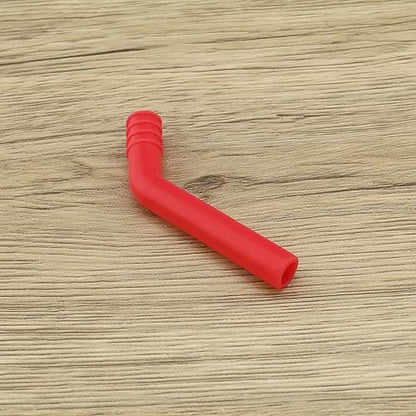 SING F LTD 3PCS RC Exhaust Pipe Extension Tube Compatible with HSP 1/8 1/10 Nitro RC Car Engine Exhaust Pipe Silicone Extender Red