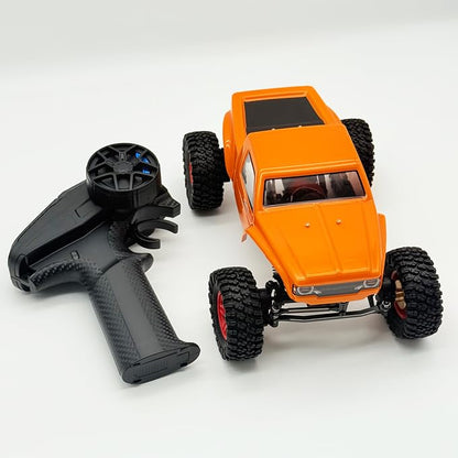 furitek Terra COMP – 1/18 RTR Crawler - Remote Control Car, RC Rock Crawler 1/18 Scale w Carbon Fiber Chassis n 2-in-1 Outrunner Brushless System for Adults, RC Hobbyists (Orange (w Digiboard)) - color: Orange (W Digiboard)