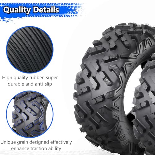 All Terrain Tires 18x9.50-8,ATV Tires 18x9.50-8, 4PR Sand Mud Off-Road Tires,Set of 2 ATV Tires, Tubeless - size: 18x9.50-8 4PR