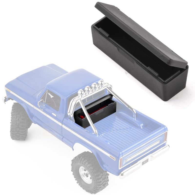 for TRX4-M 1/18 RC Crawler Car 3D Printing Toolbox Pickup Truck Box Part Replacement for TRX4-M 1/18 RC Crawler Car Accessories