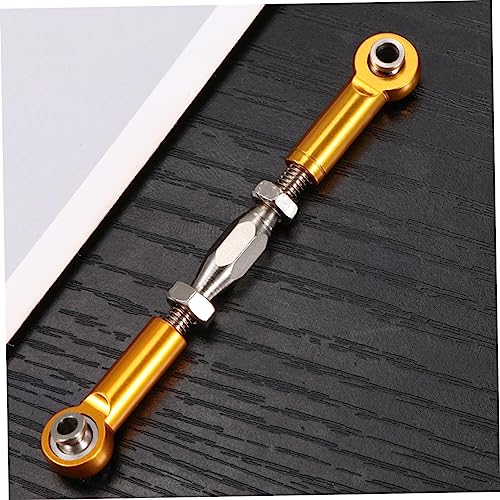 Toddmomy 6pcs Adjustable Turnbuckle Rod Kit Rod Links for Rc Truck CNC Machined Easy to Install - color: Yellow