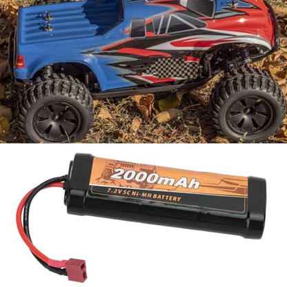 SUNGOOYUE 7.2V 2000mAh RC Model Ni MH Battery Replacement with T Female Plug for 10 7568 1:10 RC Off Road Car