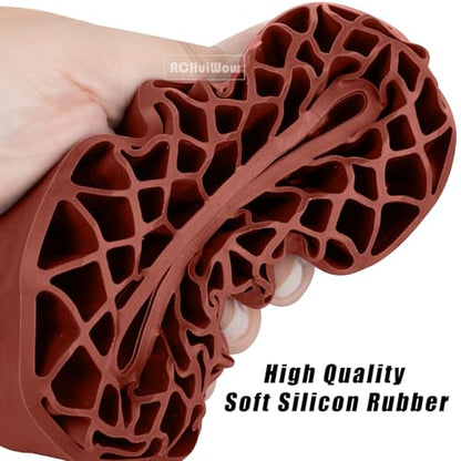 1.9 Silicone Rubber Insert Foam Tire Inserts RC 1.9" Wheel Tires Waterproof Inserts for 1/10 RC Crawler TRX4 SCX10 Capra Red cat Gen7 Gen8 RXB10 TF2,4pcs,Brown - color: Brown(4pcs)
