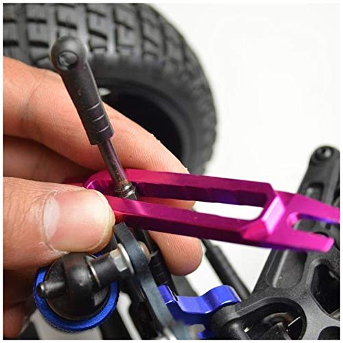 RC Car Ball Joint Tool Aluminum Ball End Remover for HSP Tamiya HPI RC Car 4/4.8/5/5.8mm Ball End (Pink) - color: Pink