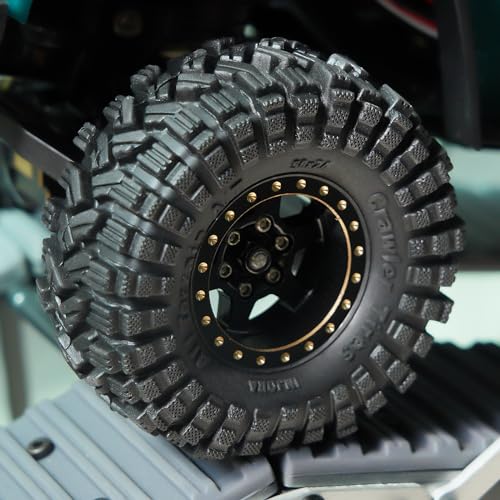 INJORA 1.0 58 * 24mm All Terrain Tires for 1/18 1/24 RC Crawler, T1017