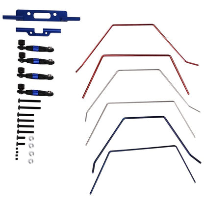 Front and Rear Wide Sway Bar Anti Roll Bar Kit for TRAXS Slash 2WD 1/10 RC Car Upgrade