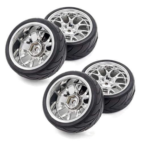 HUIOP RC Drift Tires - 4pcs Replacements for 1/10 HSP94123, 94122, D5 Yokomo RC Drift Car