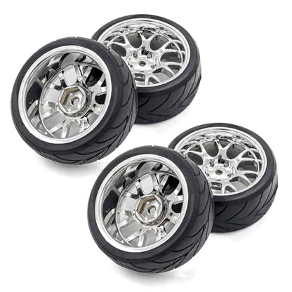 HUIOP RC Drift Tires - 4pcs Replacements for 1/10 HSP94123, 94122, D5 Yokomo RC Drift Car