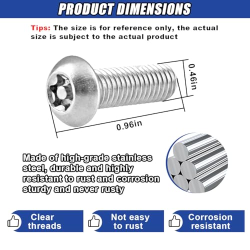 4PCS Stainless Steel License Plate Screws Kit, Anti-Theft Rustproof Tamper Resistant Bolt, Car Tag Plate Frame Mounting Hardware Security Fastener with Black Cap, Anti-Rattle Pad (Flat-end) - size: Flat-end