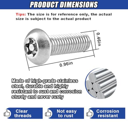 4PCS Stainless Steel License Plate Screws Kit, Anti-Theft Rustproof Tamper Resistant Bolt, Car Tag Plate Frame Mounting Hardware Security Fastener with Black Cap, Anti-Rattle Pad (Flat-end) - size: Flat-end