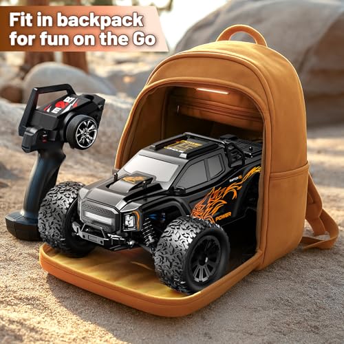 RC Cars 1:16 Scale 4WD RC Car, Fast Off-Road RC Monster Truck 36KPH, 2.4G Carros de Control Remoto 4x4 with 2 1500 mAH Rechargeable Batteries, Remote Control Car Wltoys NO.164018