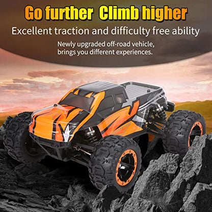 GoolRC 16889A Pro RC Cars, 1:16 Scale Remote Control Car, 4WD 45KM/H High Speed Brushless Motor RC Truck, 2.4GHz All Terrains Off-Road Electric Toy Vehicle for Adults - size: 1 Battery