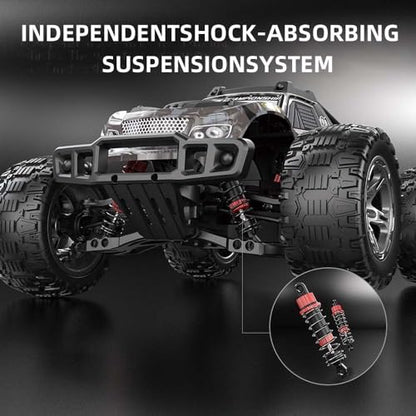 X-Verse KF10 1/10 RC Cars for Adults Fast 50KM/H, RC Trucks Offroad Waterproof with 3S Battery, 4WD High Speed All Terrain RC Truggy (3 Battery) - color: Kf10 Gray
