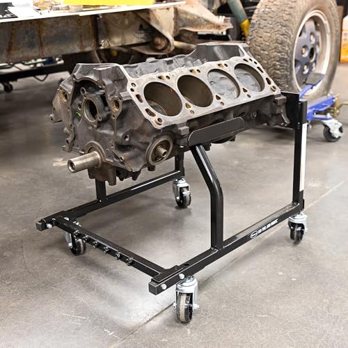Eastwood Rolling Engine Storage Stand Cradle with Casters for Small Block Ford Motors