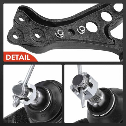 A-Premium 4Pcs Front Suspension Kit | Lower Control Arm, Outer Tie Rod End, Compatible with Toyota Camry 1992-1996, Avalon 1995-1996, Lexus ES300 1992-1996