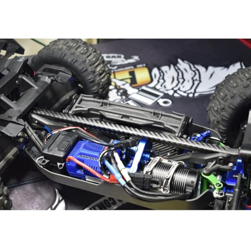 GPM Carbon Fibre Chassis Brace for TRAXXAS 1/8 4Wd Sledge Monster Truck-95076-4