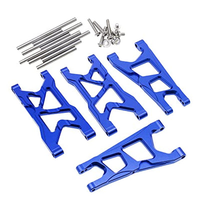 Aluminum Front & Rear Suspension Arms Set for Arrma 1/10 Granite 4X4, Senton RC Car Upgrade Parts-Replacement of AR330443 AR330516