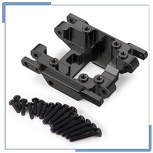 RC Aluminum Alloy Center Skid Plate Axle Chassis Armor Protector for TRX4M Upgrades 1/18 Scale RC Crawler Car, Black - color: Black
