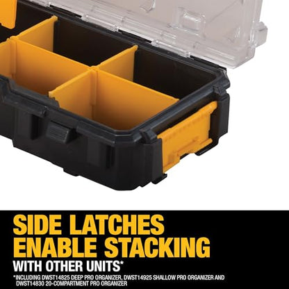 DEWALT Small Parts Organizer, Hardware Storage Box with Removable Dividers, 10-Compartment (DWST14825) (Pack of 3) - size: One Size (Pack of 3)