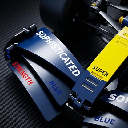 Track Racing rc car, Open Wheel rc car, 1:10 RC Car Kit with LEDs | track racing rc car with a large display-size build, RC power system, LED lights, and detailed suspension; built for solo.