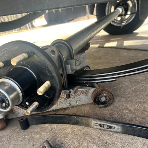 LONFFERY 312 Trailer Alex Shackle with U Bolts Kit Fit for 2-3/8" 3500lb Round Axle, 5-1/2" Long U-Bolts, U-Bolt Plates for 1-3/4" or 2", 1/2"-20 Hex Nuts - size: 312-U Bolt