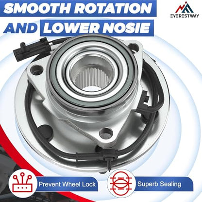 4X4 4WD Only 515036 Front Wheel Bearing Hub Assembly ABS 6 Lugs 1PC | Fits 1999-2006 Chevy Silverado Suburban 1500 GMC Sierra 1500, Automotive Replacement Hub Assemblies Bearings - size: 515036/1PC