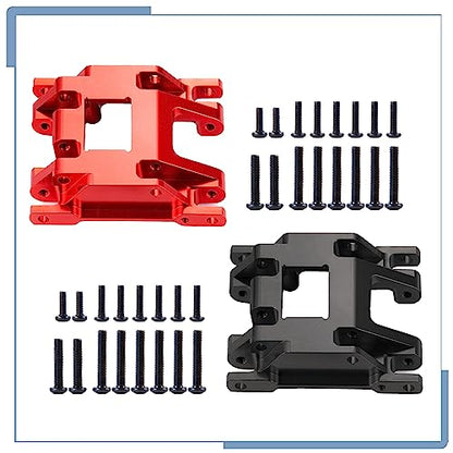 RC Center Skid Plate Axle Chassis Armor Protector, Black | Aluminum Alloy, For TRX4M Upgrades 1/18 Scale, RC Crawler Car - color: Black