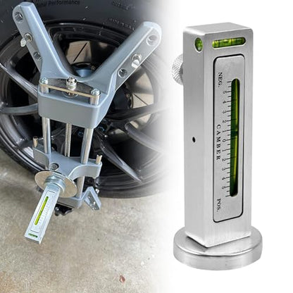RULLINE Aluminum Alloy Magnetic Camber&Caster Gauge Wheel Alignment Tool | Universal for Car Truck RV Strut Alignment - size: Aluminum Alloy